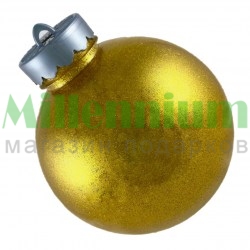 Ёлочный шар15 см золотой блестящий  МДМ